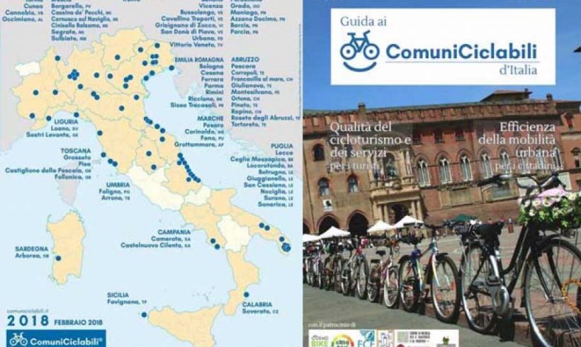 Comuni Ciclabili 2018: chiusa a Bologna la prima edizione con 39 bandiere gialle consegnate