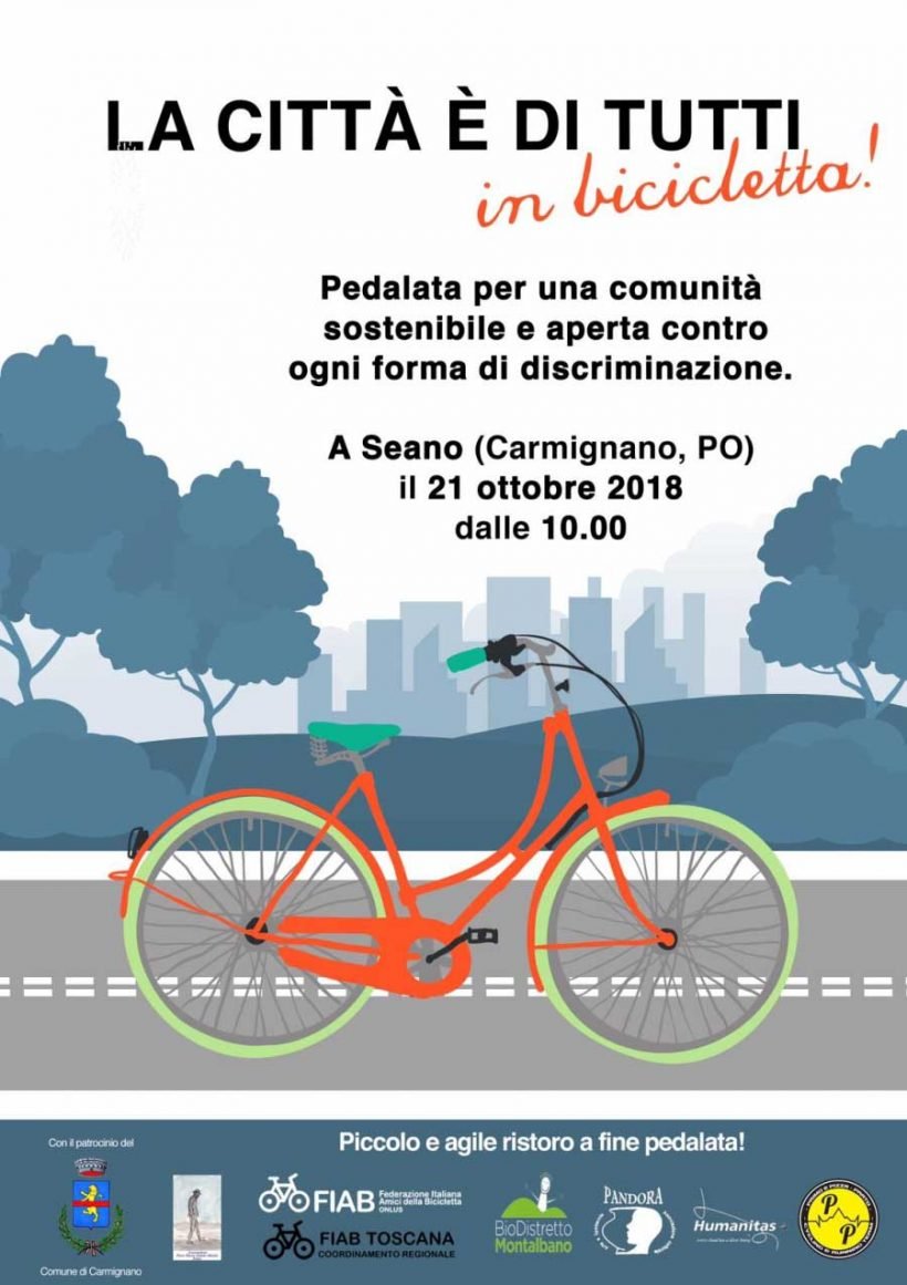 La città è di tutti – in bicicletta! Domenica 21 ottobre Fiab pedala a Seano contro le discriminazioni “a mezzo ciclabile”