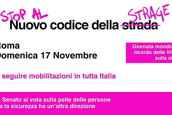 Sicurezza stradale: nuove mobilitazioni contro il “Codice della Strage”