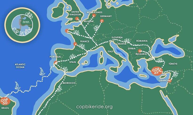 COP31 Bike Ride (20 agosto – 5 settembre) COP31 Bike Ride (20 agosto – 5 settembre)