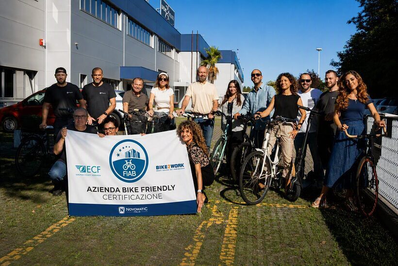 Novomatic, a Rimini la best practice di una nuova Azienda Bike Friendly certificata da FIAB Novomatic, a Rimini la best practice di una nuova Azienda Bike Friendly certificata da FIAB